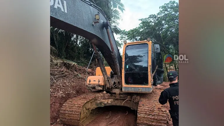 Máquinas apreendidas durante a operação