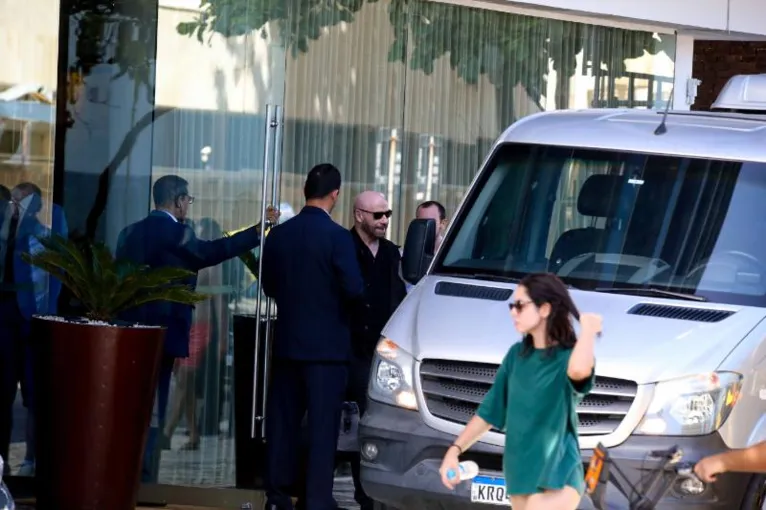 Ator se hospedou em um hotel de Ipanema, no Rio.