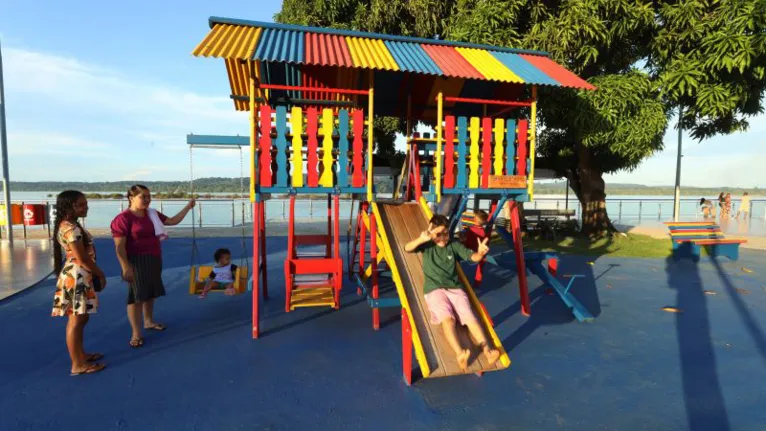 Áreas de lazer ao longo da Nova Orla de Tucuruí vai animar as crianças