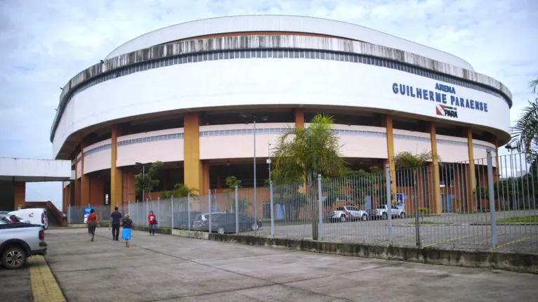 A Arena Guilherme Paraense, em Belém, localizada na AV. Augusto Montenegro