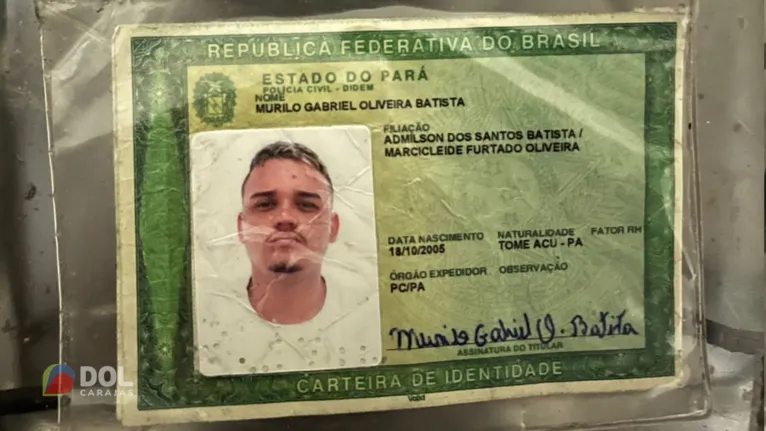 Murilo Gabriel Oliveira Batista de 19 anos