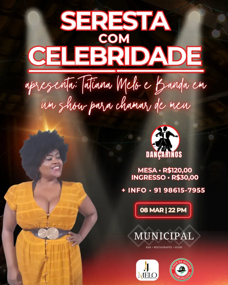 Confira detalhes do show de Tati Celebridade no Dia da Mulher