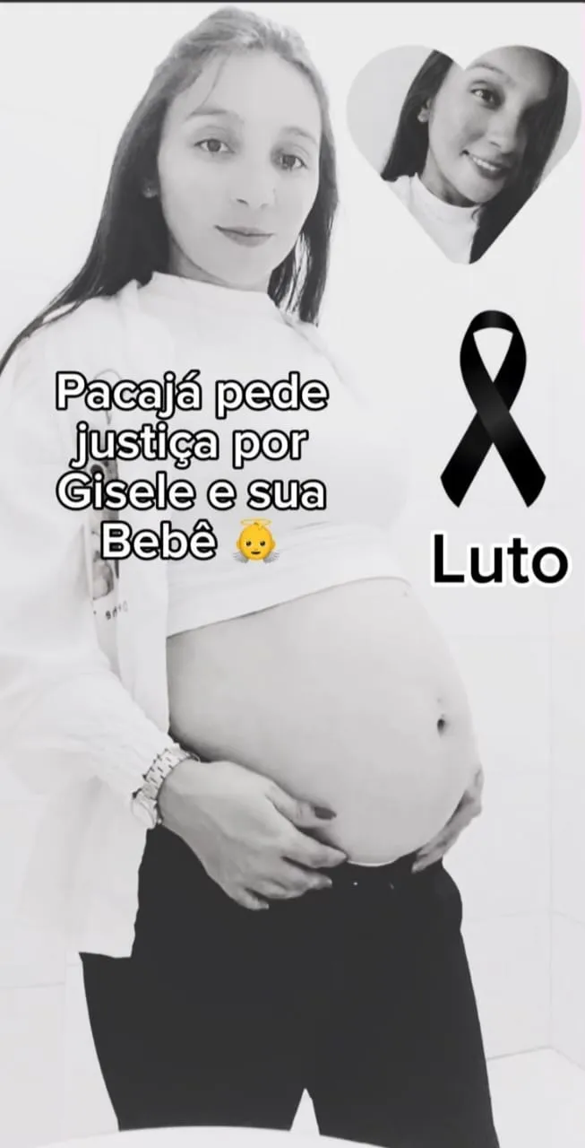 Com o impacto da batida, Gisele morreu na hora. Ela estava grávida de oito meses.