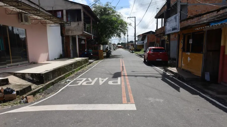 Foram inauguradas dez ruas do conjunto Nova Marituba (rua A até a J).