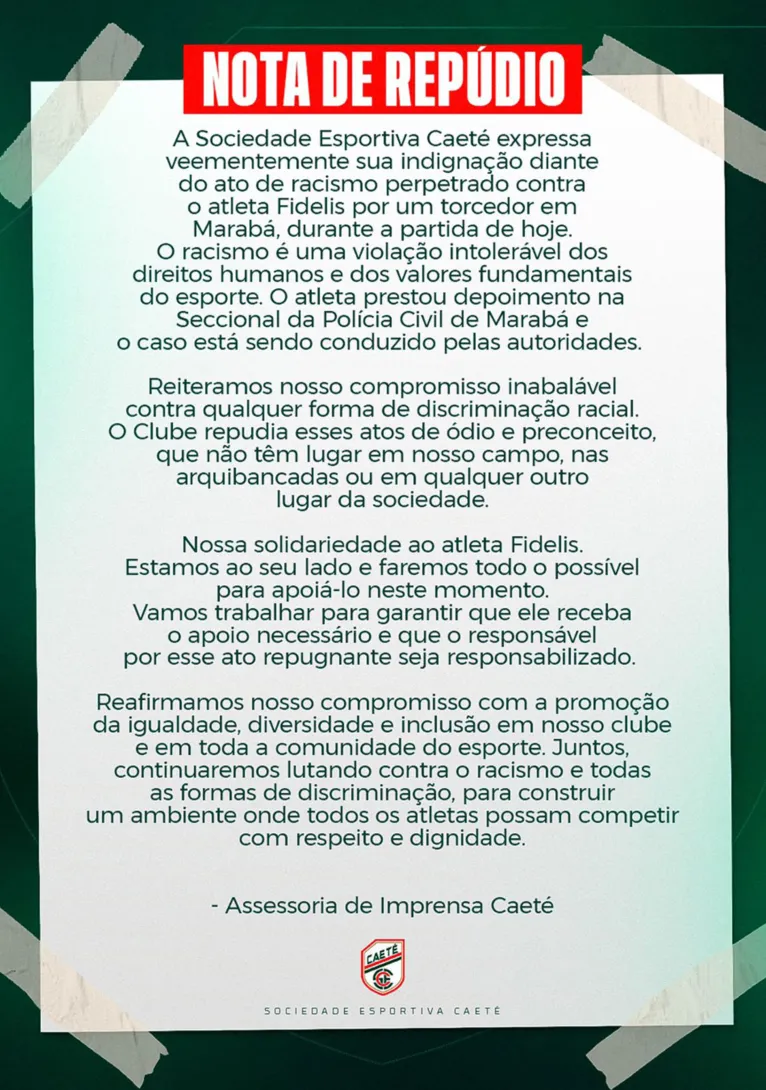 Torcedor do Águia é preso por racismo no jogo contra o Caeté