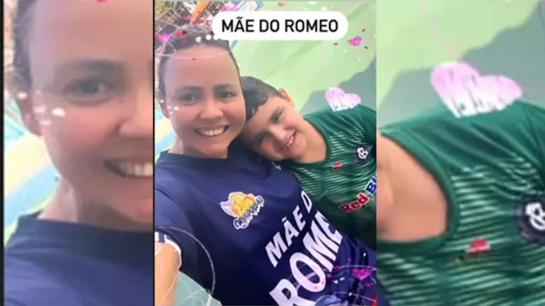 Bem no início da carreira, Romeo encontra no colo da mãe o acolhimento para as vitórias e desafios da vida