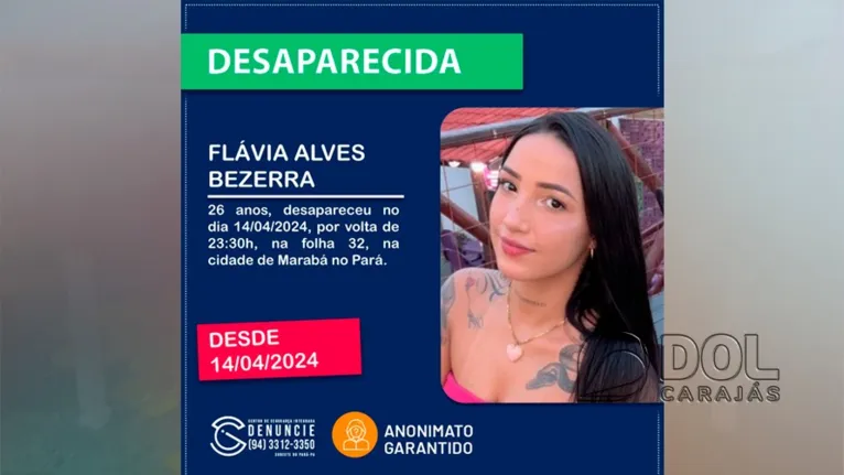 Tatuadora de Marabá está desaparecida após sair com amigos 