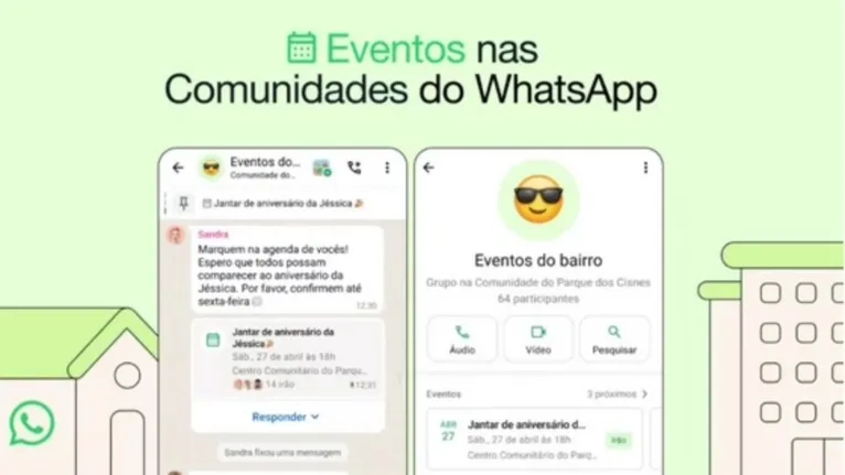 Qualquer membro poderá criar um evento e as outras pessoas poderão responder.