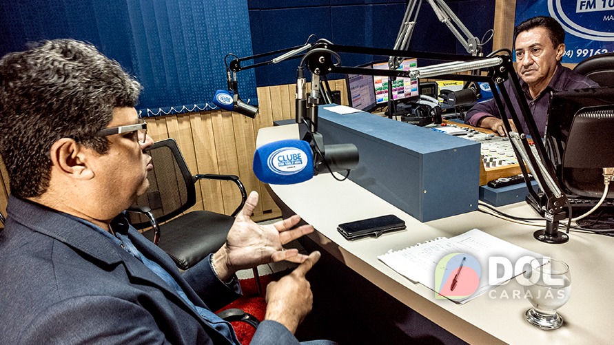 Geraldo Jota esteve na Rádio Clube 100,7 divulgando a antecipação da campanha