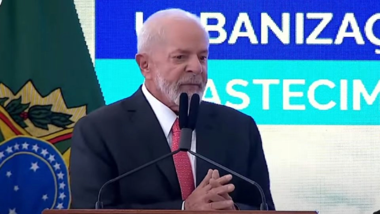 Presidente Lula na cerimônia