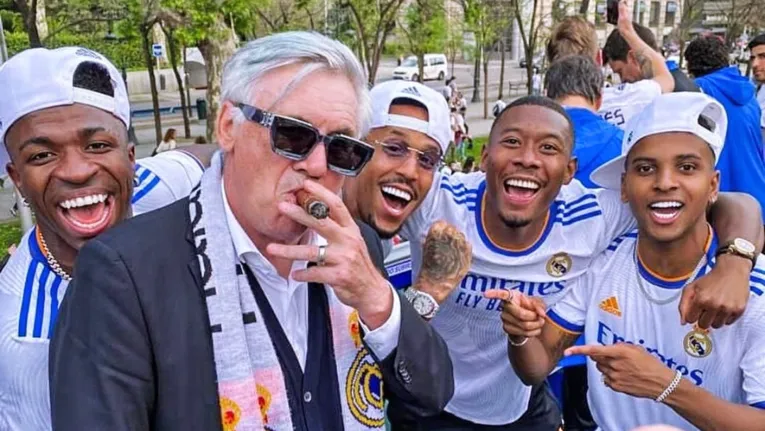 Ancelotti sempre teve brasileiros como destaque das equipes que treinou