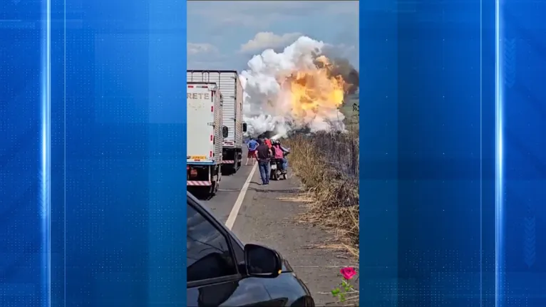 Pessoas que estavam próximas foram atingidas pela explosão