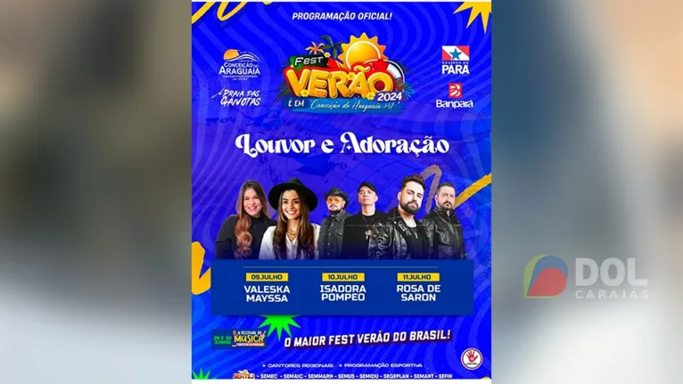 Conceição do Araguaia aposta em shows de peso para o verão