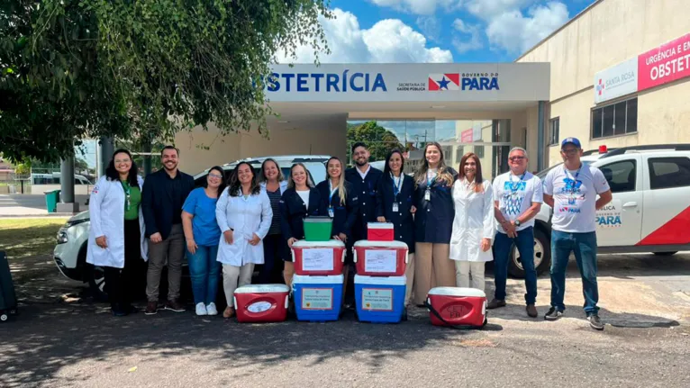 Equipe do Hospital Santa Rosa que participou de todo o processo