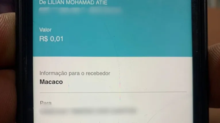 Empresária mandou 200 Pix para personal com ofensas raciais