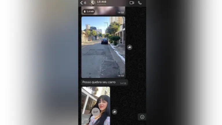 Ela também fez ameaças de quebrar o carro do personal
