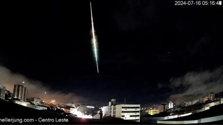 Meteoro fireball passou sobre Capão da Canoa, no Rio Grande do Sul