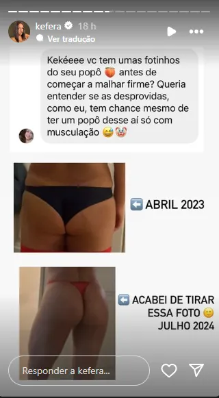 Kéfera mostra transformação radical do bumbum. Veja fotos