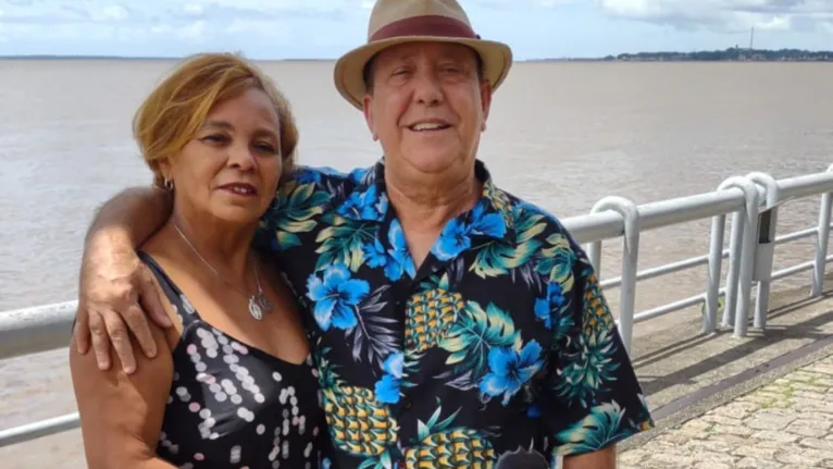 Veloso Dias e a esposa Rosa Maria