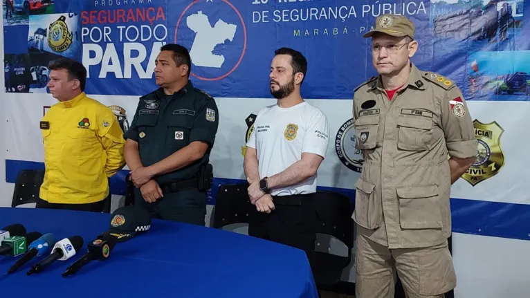 Representantes das forças de segurança divulgaram as ações em Marabá e região nesta segunda (1º)