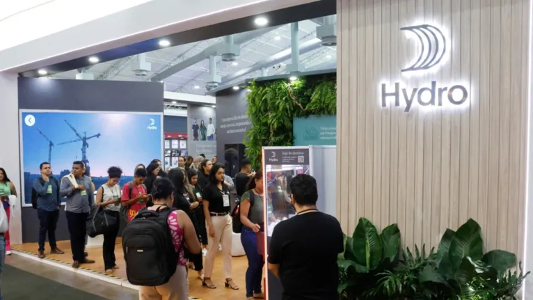 Estande da Hydro na 16ª edição da Feira da Indústria do Pará (XVI Fipa)