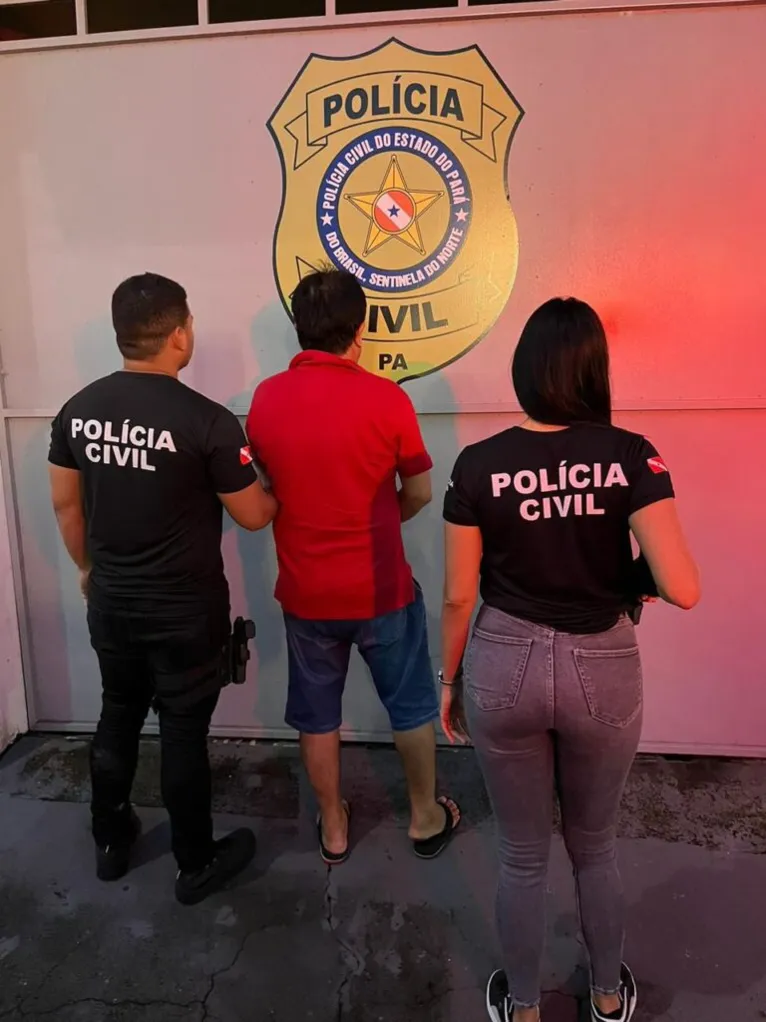 O suspeito foi preso em flagrante pela Polícia Civil.