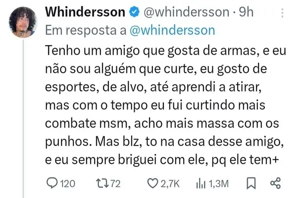 Whindersson revela abuso sexual e tentativa de suicídio 