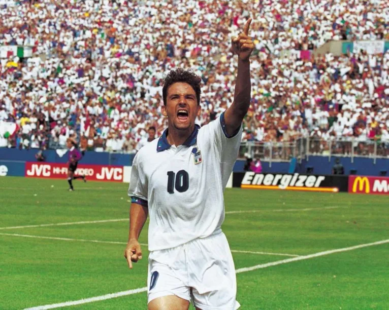 Apesar do pênalti perdido, Baggio fez uma grande Copa do Mundo em 1994