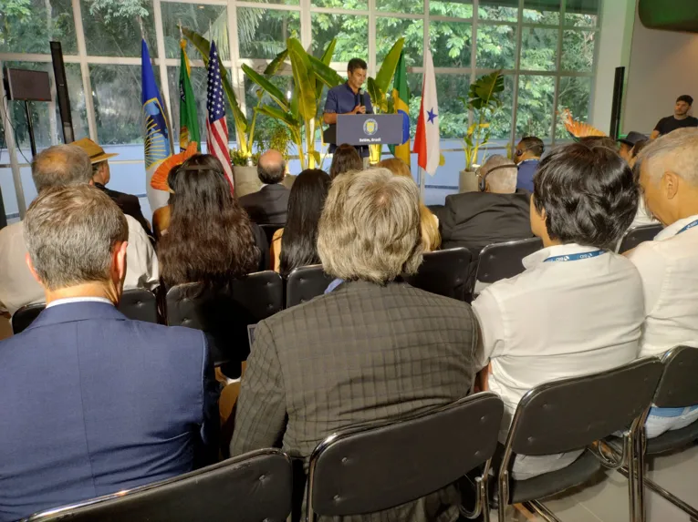 O governador do Estado Helder Barbalho ressaltou que a visita de autoridades internacionais colabora para o esforço do Estado em colocar a Amazônia em pauta e discutir suas potencialidades