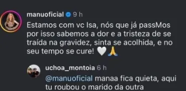 Cantora acusa Manu Bahtidão de ter sido amante do marido