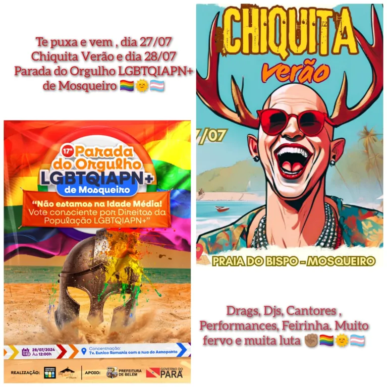 Mosqueiro : 17ª Parada LGBT+ anima no último domingo de julho