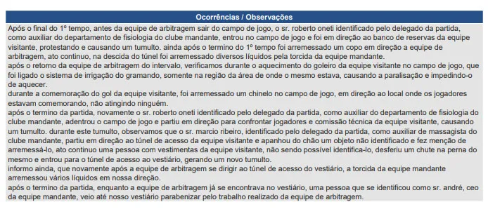 Paysandu será julgado por mau comportamento da torcida