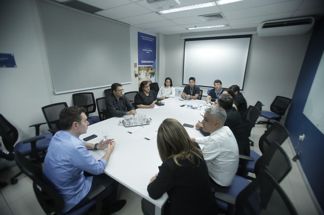 Reunião junto à Caixa e a Secretaria de Obras Públicas do Pará