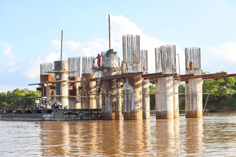 Veja como está ficando a nova ponte sobre o rio Itacaiúnas!