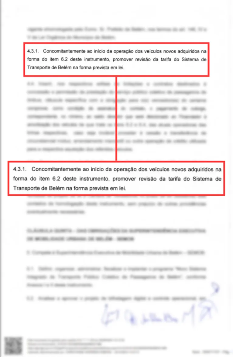 Revisão da tarifa é parte do acordo entre Prefeitura de Belém, Semob e Setransbel