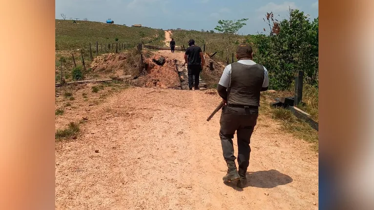 Seguranças da fazenda conseguiram evitar um conflito mais grave