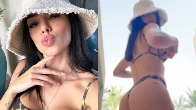 Biancardi mostra o bumbum e amiga brinca com Neymar: "vem ver"