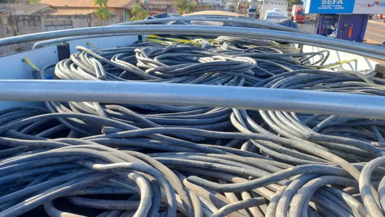 Foram mais de 22 toneladas de cobre apreendidas pela Sefa