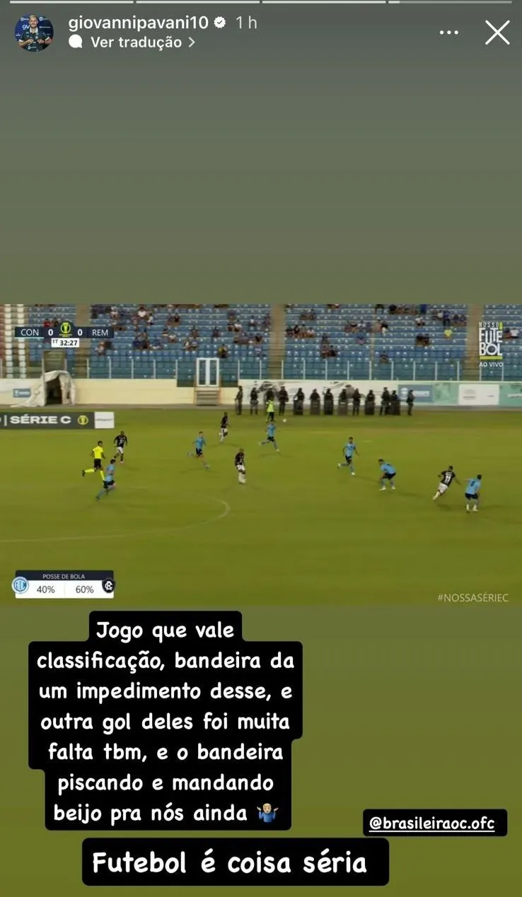 Bandeira "piscou e mandou beijos" ao Remo após anular gol