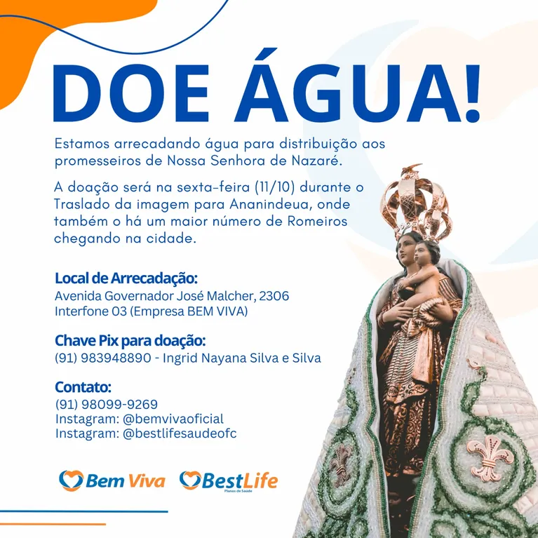 Campanha de amigos pede doação de água para ajudar romeiros