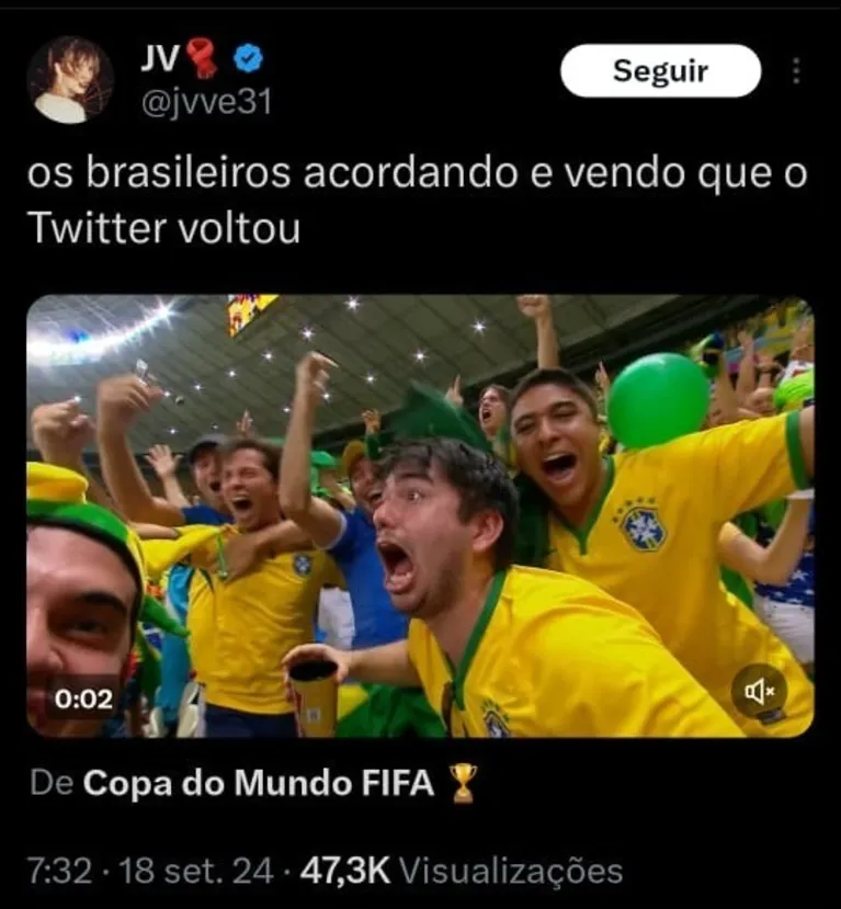 O antigo Twitter voltou! Aplicativo X volta a funcionar no Brasil