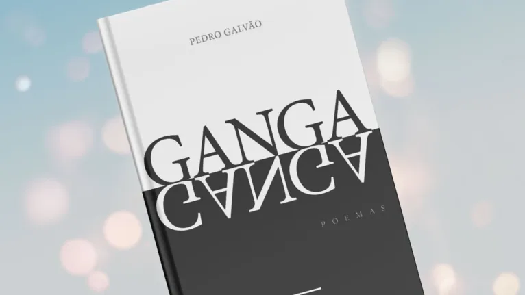 Capa de "Ganga", o novo livro de Pedro Galvão, que reúne 40 poemas inéditos e uma antologia de sua obra anterior, lançado pela editora Samaúma.