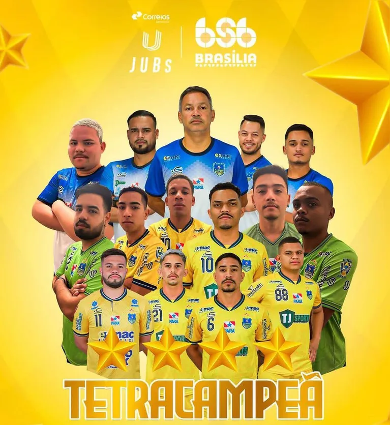 ESMAC conquista tetracampeonato no futsal dos JUB's