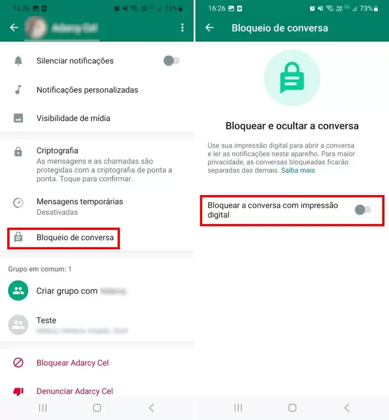 Veja como bloquear conversa no WhatsApp