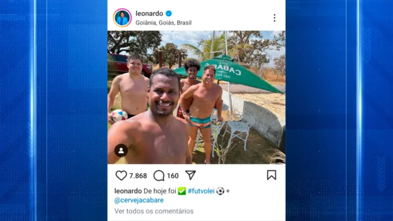 Dieta: Leonardo posta foto de sunga e surpreende fãs!