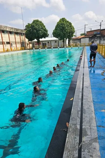 Ao todo, sete policiais militares e um agente do Corpo de Bombeiros Militar participaram da capacitação que contou com a carga horária de 46h e com aulas práticas e teóricas.