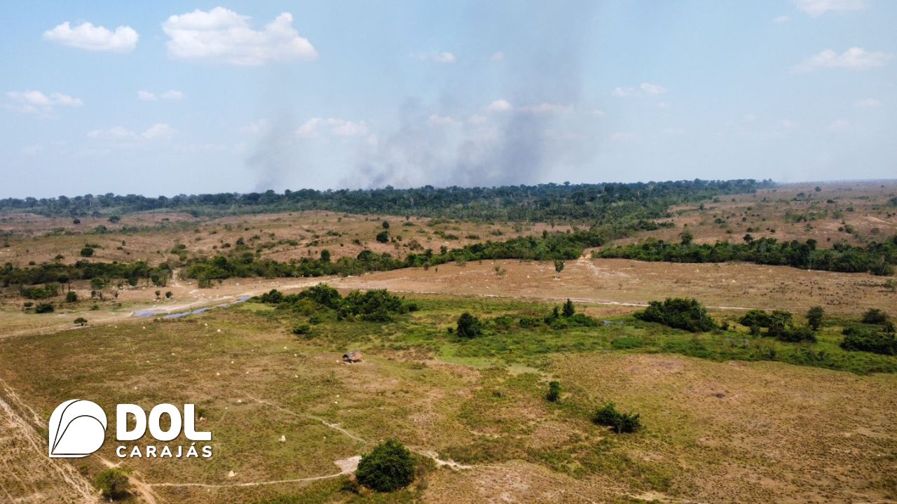 Fogo também consome área da fazenda Mutamba, em Marabá