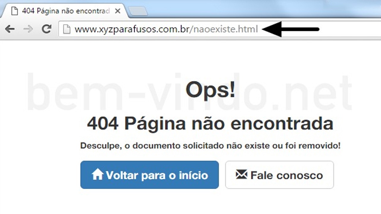 O nome da operação faz referência ao código de resposta do protocolo HTTP que indica quando uma página não é encontrada ou está indisponível