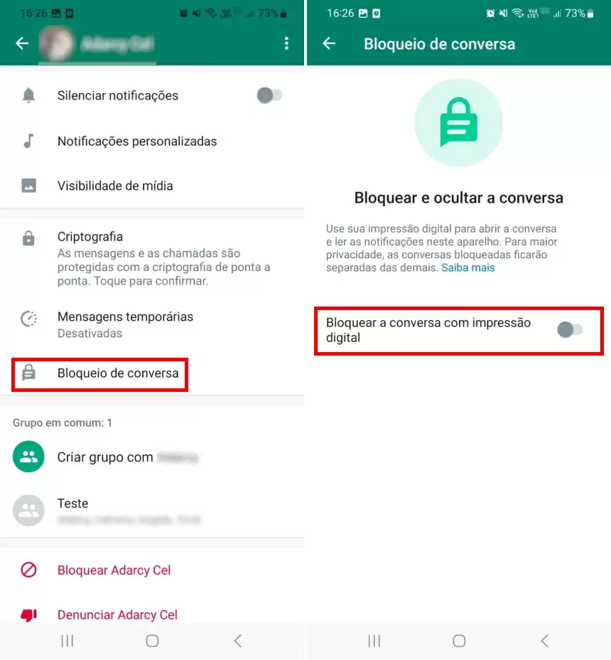 Veja como bloquear conversa no WhatsApp