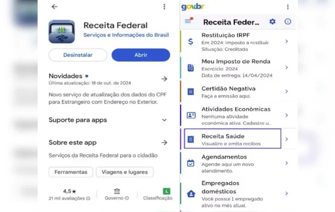 Recibo médico só poderá ser eletrônico pelo app da Receita